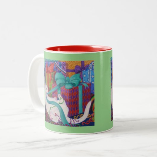 Leo Shreds de Feestdagen mok (Voorkant links)