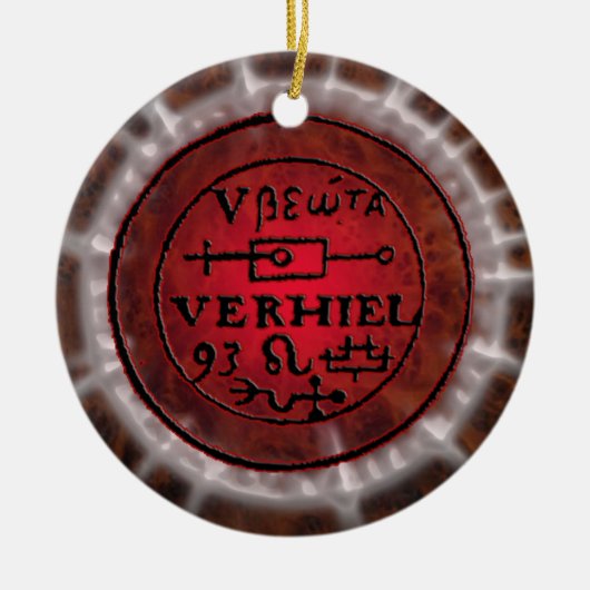 leo sigil keramisch ornament (Voorkant)
