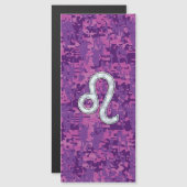 Leo Sign on Girly Pink Fuchsia Digital Camo (Voorkant / Achterkant)