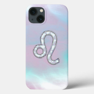 Leo Sign on Pastels Nacre Moeder van Parelstijl Case-Mate iPhone Case