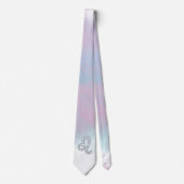 Leo Sign on Pastels Nacre Moeder van Parelstijl Stropdas (Voorkant)