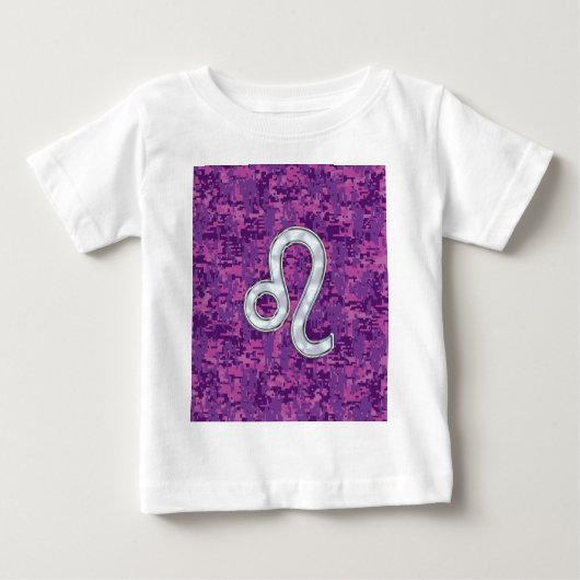 Leo Sign on Pink Fuchsia Digital Camouflage (Voorkant)