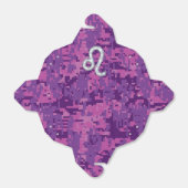Leo Sign on Pink Fuchsia Digital Camouflage Bedankdoosjes (Uitgevouwen)