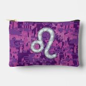 Leo Sign on Pink Fuchsia Digital Camouflage Etui (Voorkant)
