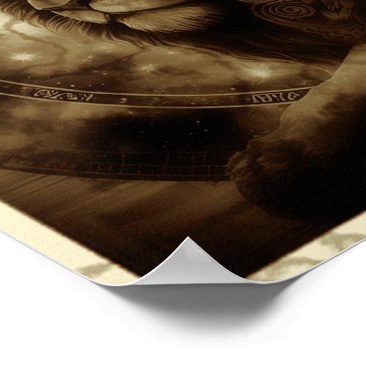 Leo Sign Wall Art Poster (Hoek)