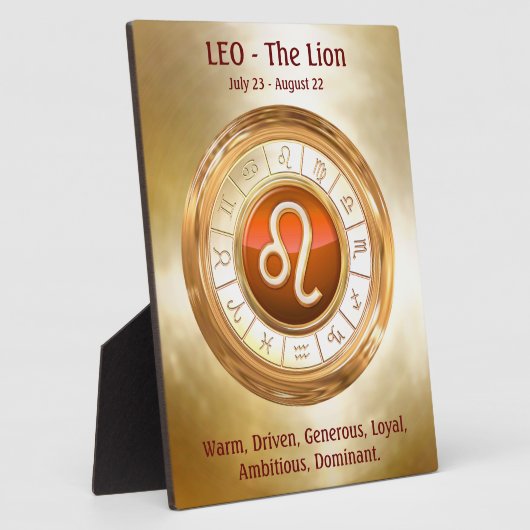 LEO - Specialiteit van de dierentuin van de Lion Fotoplaat (Zijkant)