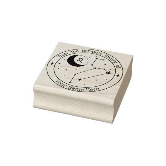 Leo Specialized Zodiac Book Stamp Rubberstempel (Stempel)