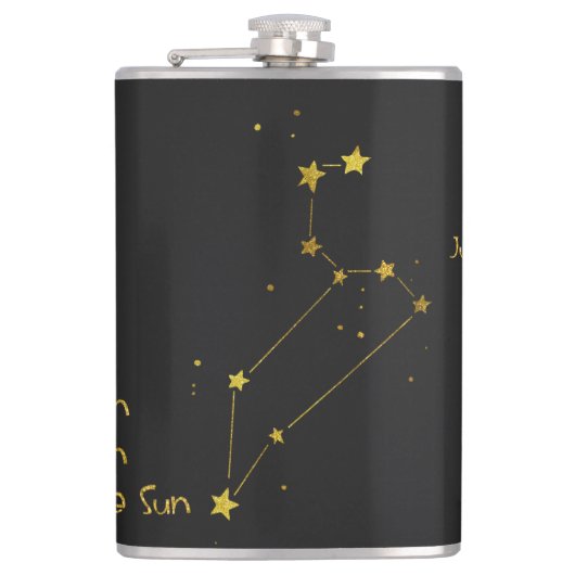 Leo Star Sign Heupfles (Voorkant)