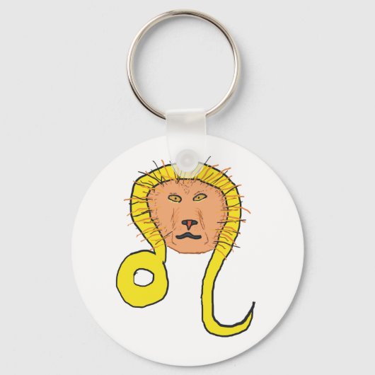 Leo Star Sign Sleutelhanger (Voorkant)