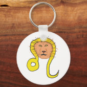 Leo Star Sign Sleutelhanger (Voorkant)