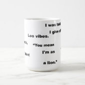 Leo Star Teken Witty Tekst voor Dagelijks Gebruik Koffiemok (Center)