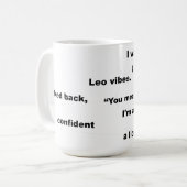 Leo Star Teken Witty Tekst voor Dagelijks Gebruik Koffiemok (Voorkant links)