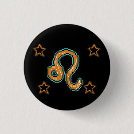 LEO Stars Ronde Button 3,2 Cm