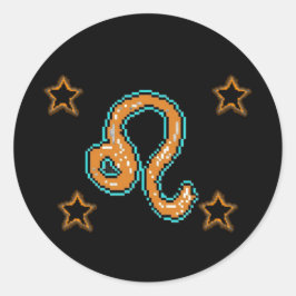 LEO Stars Ronde Sticker