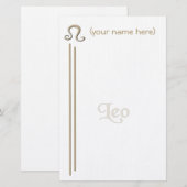 Leo Stationery Briefpapier (Voorkant / Achterkant)