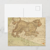 Leo-sterbord hersteld antiek kaart (Voorkant / Achterkant)