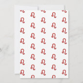 LEO Sterrenbeeld Astrologie Juli Augustus Verjaard Kaart (Achterkant)