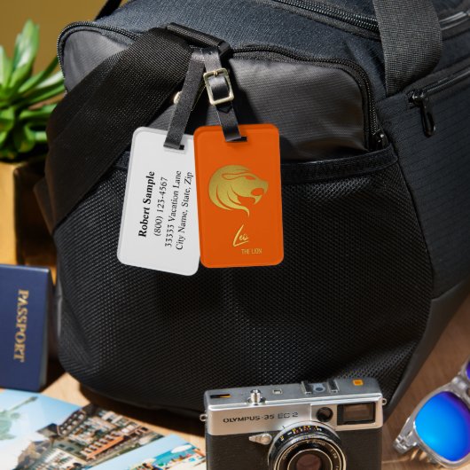 Leo Sterrenbeeld Bagage Label (Voorkant /achterkant)