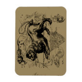 Leo sterrenbeeld Hevelius 1690 23 juli 22 augustus Magneet (Verticaal)