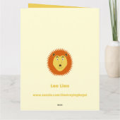 Leo Sterrenbeeld Leeuw Aangepaste Verjaardag Kaart (Achterkant)