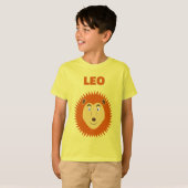 Leo Sterrenbeeld Leeuw Verjaardag Aangepaste Naam T-shirt (Voorkant volledig)