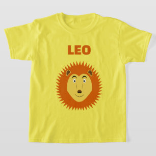 Leo Sterrenbeeld Leeuw Verjaardag Aangepaste Naam T-shirt