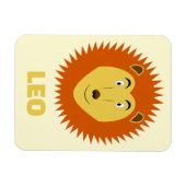 Leo Sterrenbeeld Leeuw Verjaardag Custom Magneet (Horizontaal)