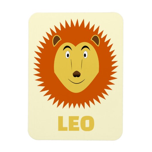 Leo Sterrenbeeld Leeuw Verjaardag Custom Magneet (Verticaal)