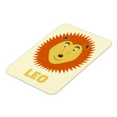 Leo Sterrenbeeld Leeuw Verjaardag Custom Magneet (Linkerzijde)