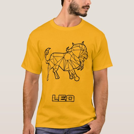 Leo sterrenbeeld T-shirt (transparant) (Voorkant)