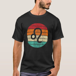 Leo sterrenbeeld Zon Cirkel Distressed Zodiac T-shirt