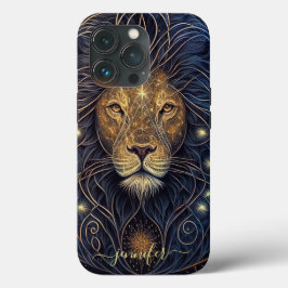 Leo sterrenbeeld zwart en goud Case-Mate iPhone ho Case