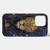 Leo sterrenbeeld zwart en goud Case-Mate iPhone ho Case (Achterkant (horizontaal))