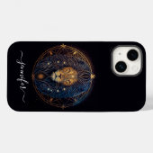 Leo sterrenbeeld zwart en goud Case-Mate iPhone ho Case (Achterkant (horizontaal))