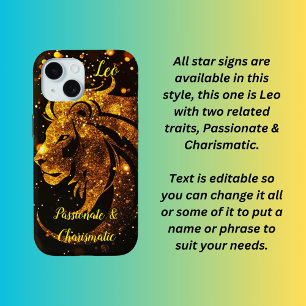 Leo-sterteken iPhone 15 Case