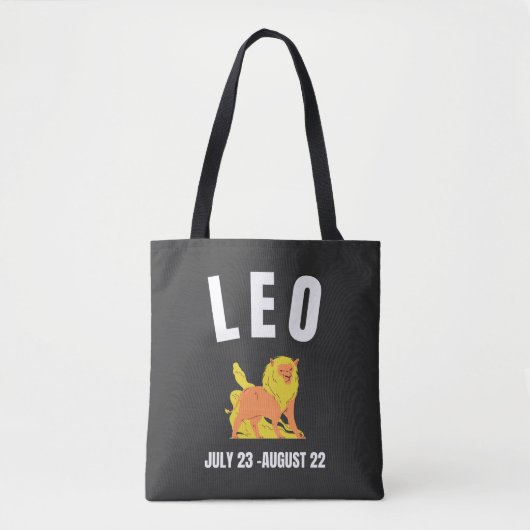 Leo-sterteken Tote Bag (Voorkant)