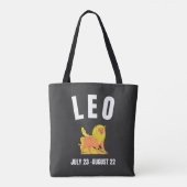 Leo-sterteken Tote Bag (Achterkant)