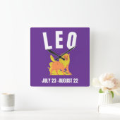 Leo-sterteken Vierkante Klok (Huis)