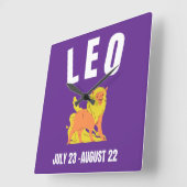 Leo-sterteken Vierkante Klok (Hoek)