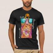 LEO, STRENGHT TAROT ASTROLOGY ZODIAC BIRTHDAY SIGN T-SHIRT (Voorkant)