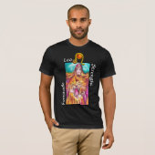 LEO, STRENGHT TAROT ASTROLOGY ZODIAC BIRTHDAY SIGN T-SHIRT (Voorkant volledig)