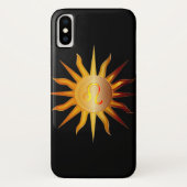 Leo Sun Fire Sign Birth Month Red & Gold Case-Mate iPhone Case (Achterkant)