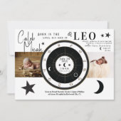 LEO Sun & Moon Sign Zodiac Sign Geboorteaankondigi Kaart (Voorkant)