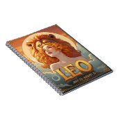 Leo Sun Teken Juli Verjaardag Leeuw Notitieboek (Rechterzijde)
