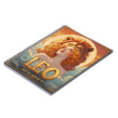 Leo Sun Teken Juli Verjaardag Leeuw Notitieboek (Linkerzijde)