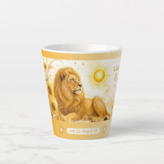 Leo Sunflower Art Nouveau Kleine Latte Mok