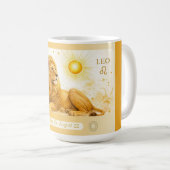 Leo Sunflower Art Nouveau Mok (Voorkant rechts)