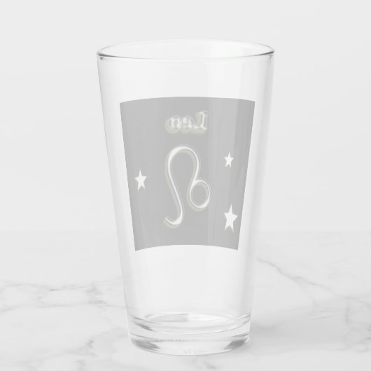 Leo-symbool glas (Achterkant)