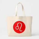 Leo-symbool Grote Tote Bag (Voorkant)