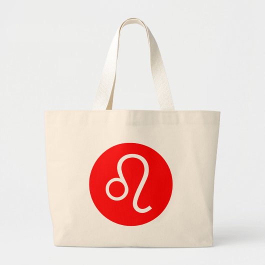Leo-symbool Grote Tote Bag (Voorkant)